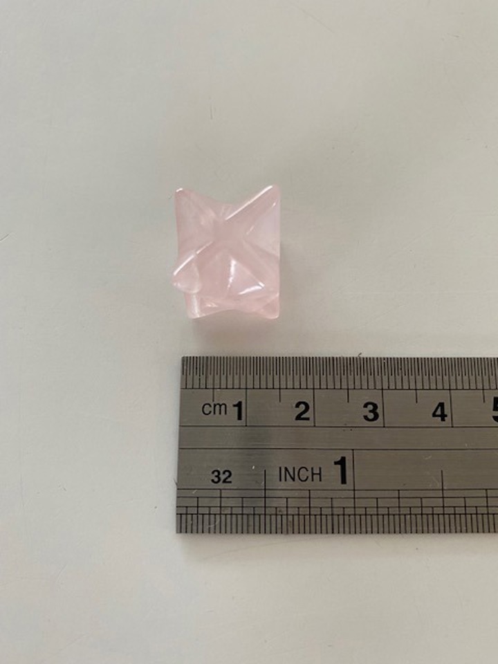 Rozenkwarts Mini Merkaba Kristalloods(2)